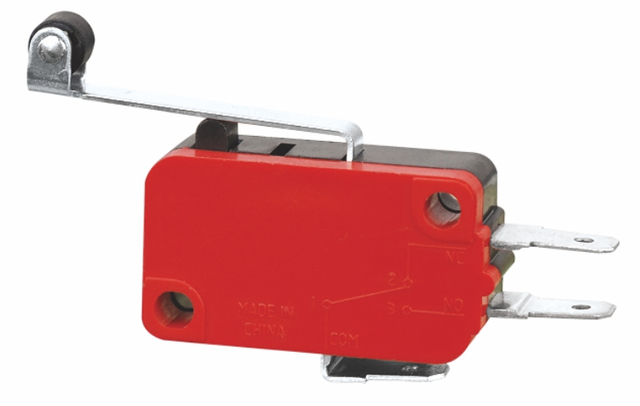 Long roller lever type micro switch RV-166-1C25