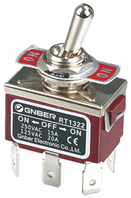 RT1322-C Miniature toggle switch One pole on-off screw terminal type toggle switch