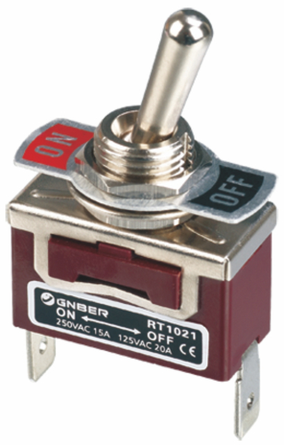 RT1021-C Miniature toggle switch One pole on-off screw terminal type toggle switch