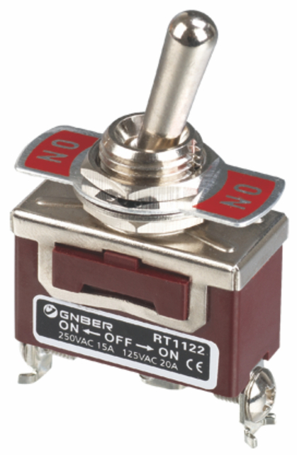 RT1122 Miniature toggle switch One pole on-off screw terminal type toggle switch