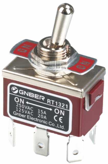 RT1321-C Miniature toggle switch One pole on-off screw terminal type toggle switch