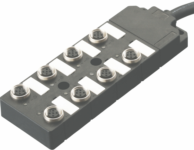 M12 connector direct cable type junction box